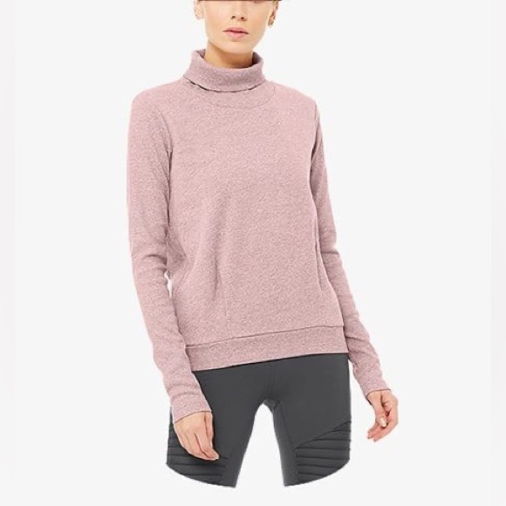 Alo Yoga Haze Turtleneck Pullover Sweatshirt Size XS